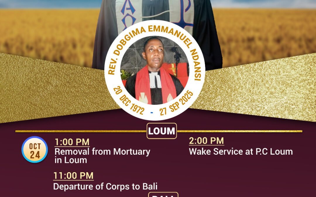 Funeral Program of Rev. Dobgima Emmanuel Ndasi