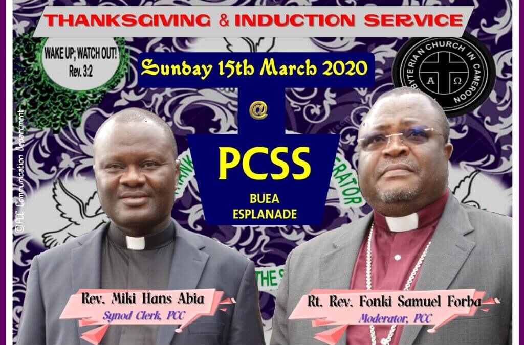 Thanksgiving & Induction Service of the Moderator & the Synod Clerk