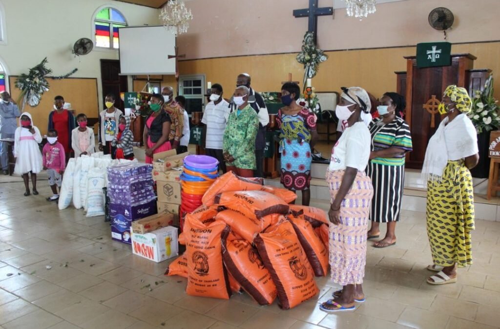 The Presbyterian Church in Cameroon reaching out to the Internally Displaced Persons through the Development Department.
